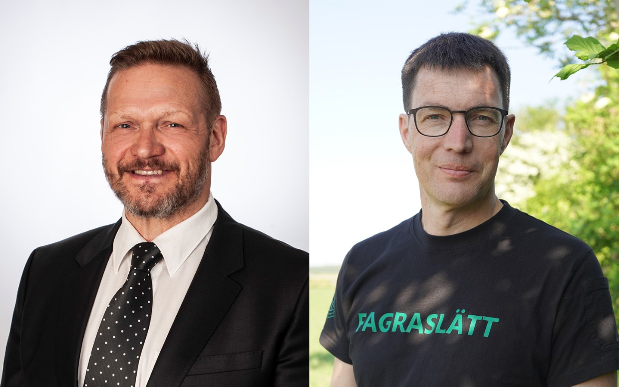 Porträtt av två män
