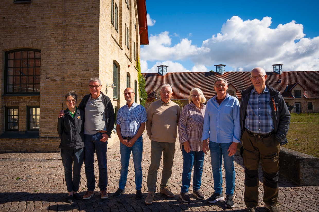En grupp glada seniorer i Alnarp