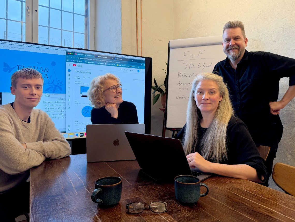 Viktor Persson Straydog studios, Anna Lind Lewin, SLU, Jens och Lina Back, Straydog studios.