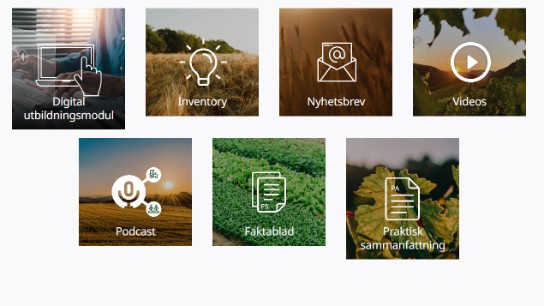 Klickbara moduler på en webbplats